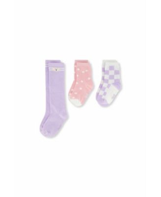 Toddler Girl ( size 3 , 4 ) Socks (3 Pairs