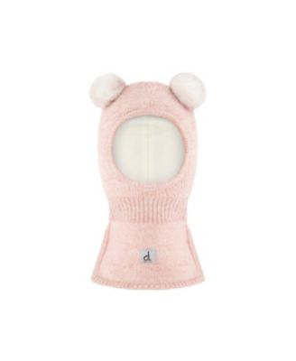 Baby Girl (0-24 M)Knit Bear Balaclava Pale Dusty