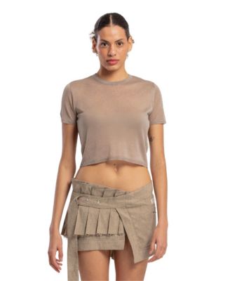 Women's Relaxed-Fit Short-Sleeve Knit Top
