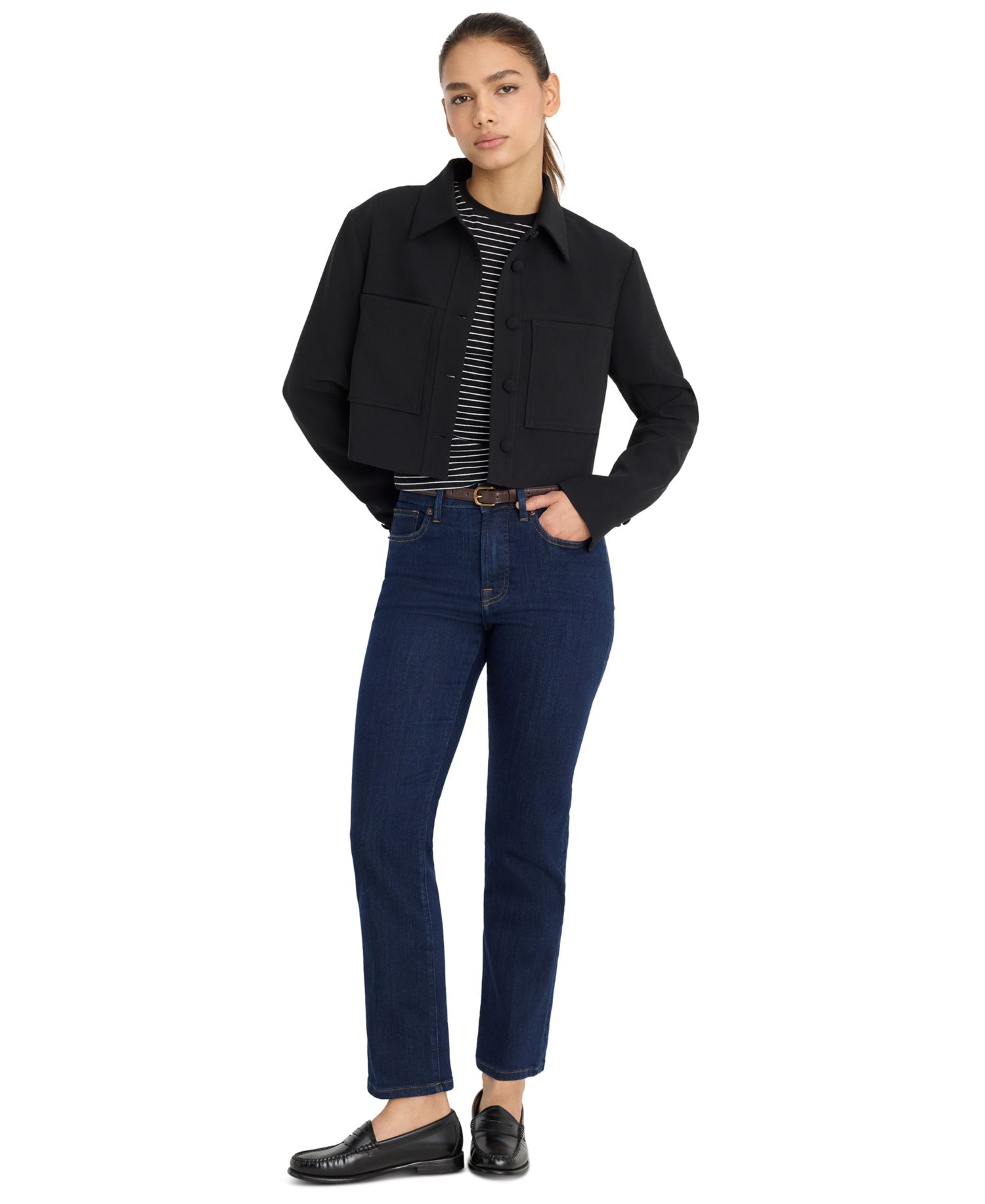 Women's Mid-Rise Straight-Leg Jeans, Regular & Plus Size
