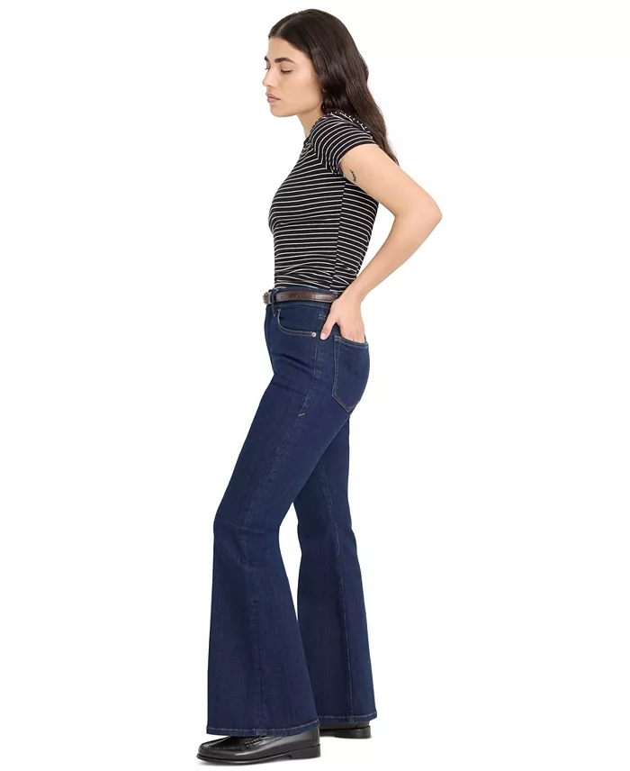 Petite Mid-Rise Flare Jeans - thumbnail 3