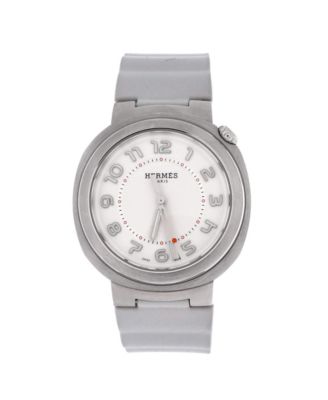 Cut Automatic Watch in Stainless Steel and Rubber 36mm