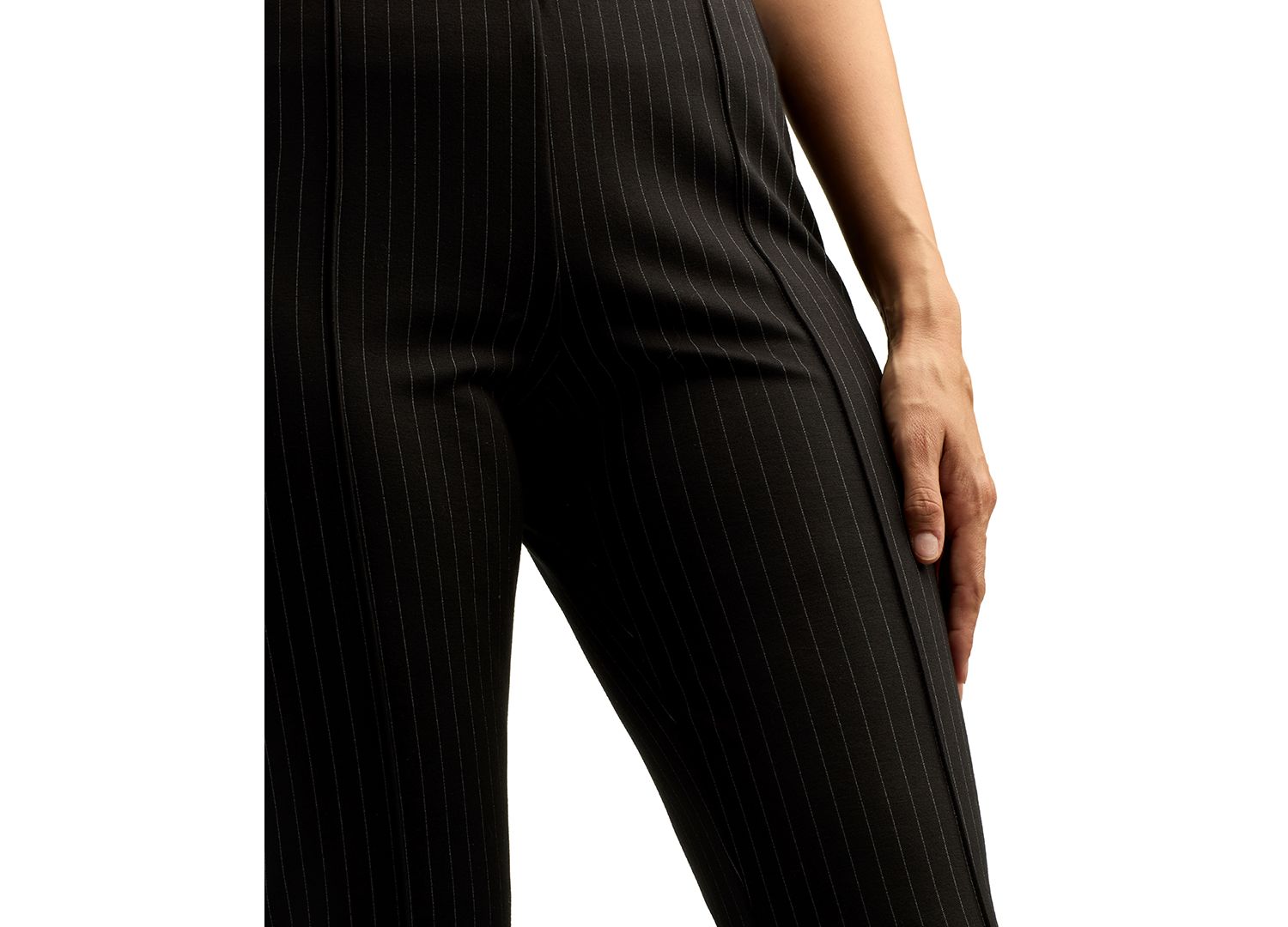 Juniors' Mid-Rise Knit Flared Pants