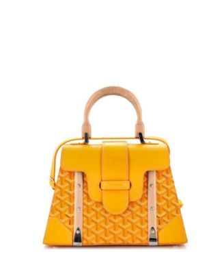 PM Saigon Top Handle Bag Coated Canvas with Leather