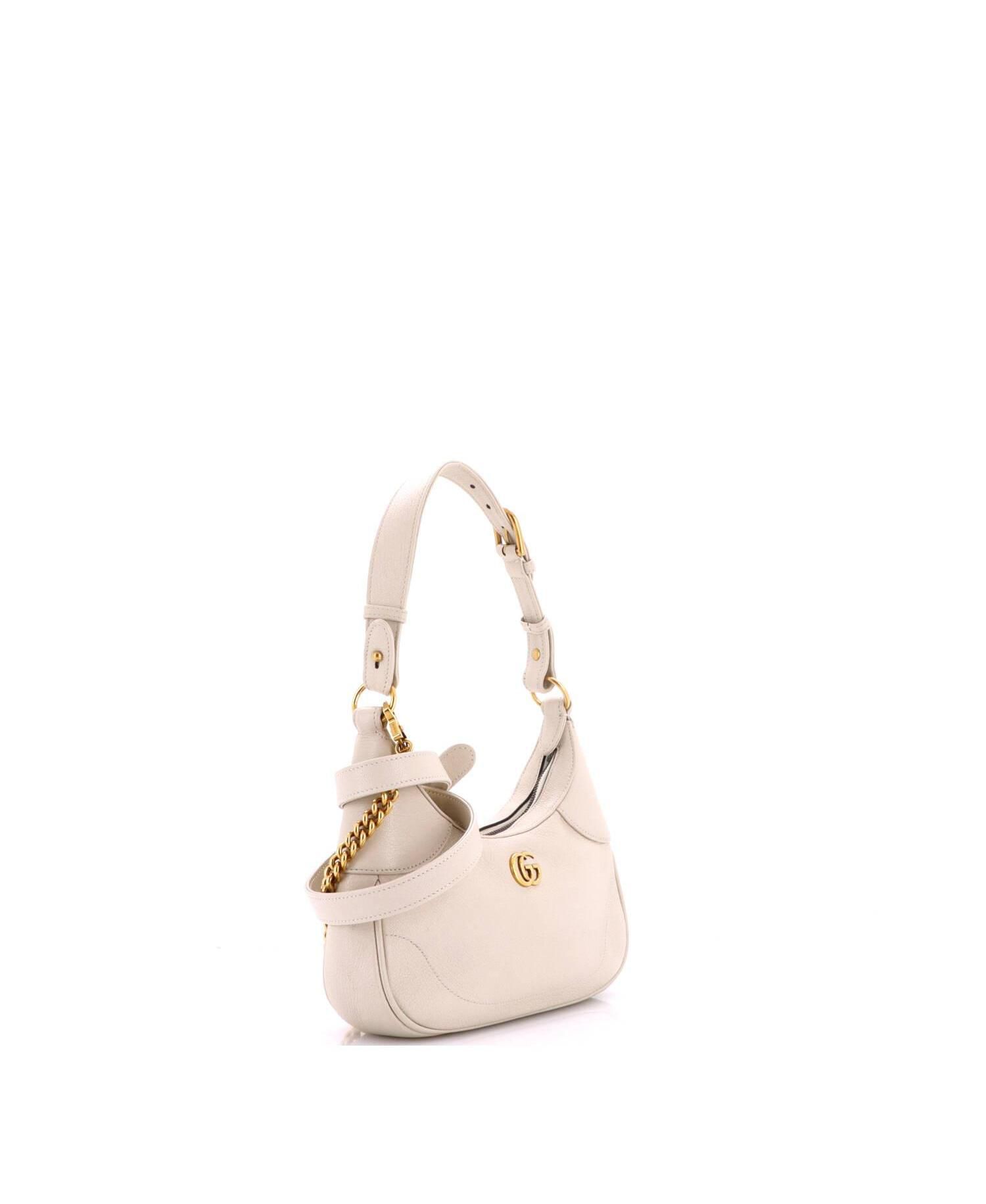 Small Aphrodite Zip Shoulder Bag Leather