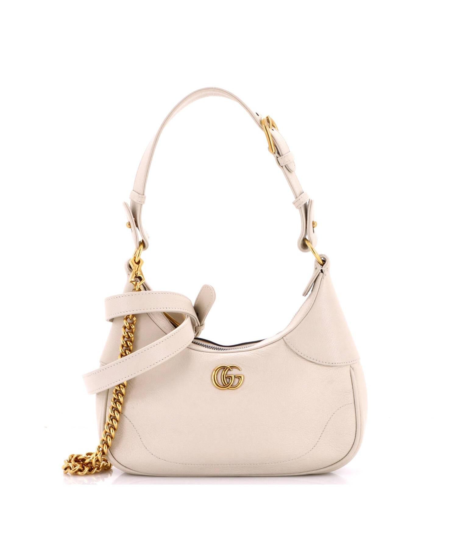 Small Aphrodite Zip Shoulder Bag Leather
