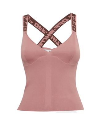 Women's Logo Strap Stretch Knit Tank Top
