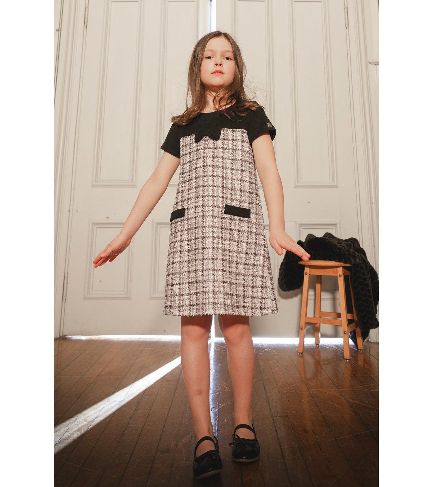 Big Girls (6-14) Sleeveless Knitwear A-Line Dress