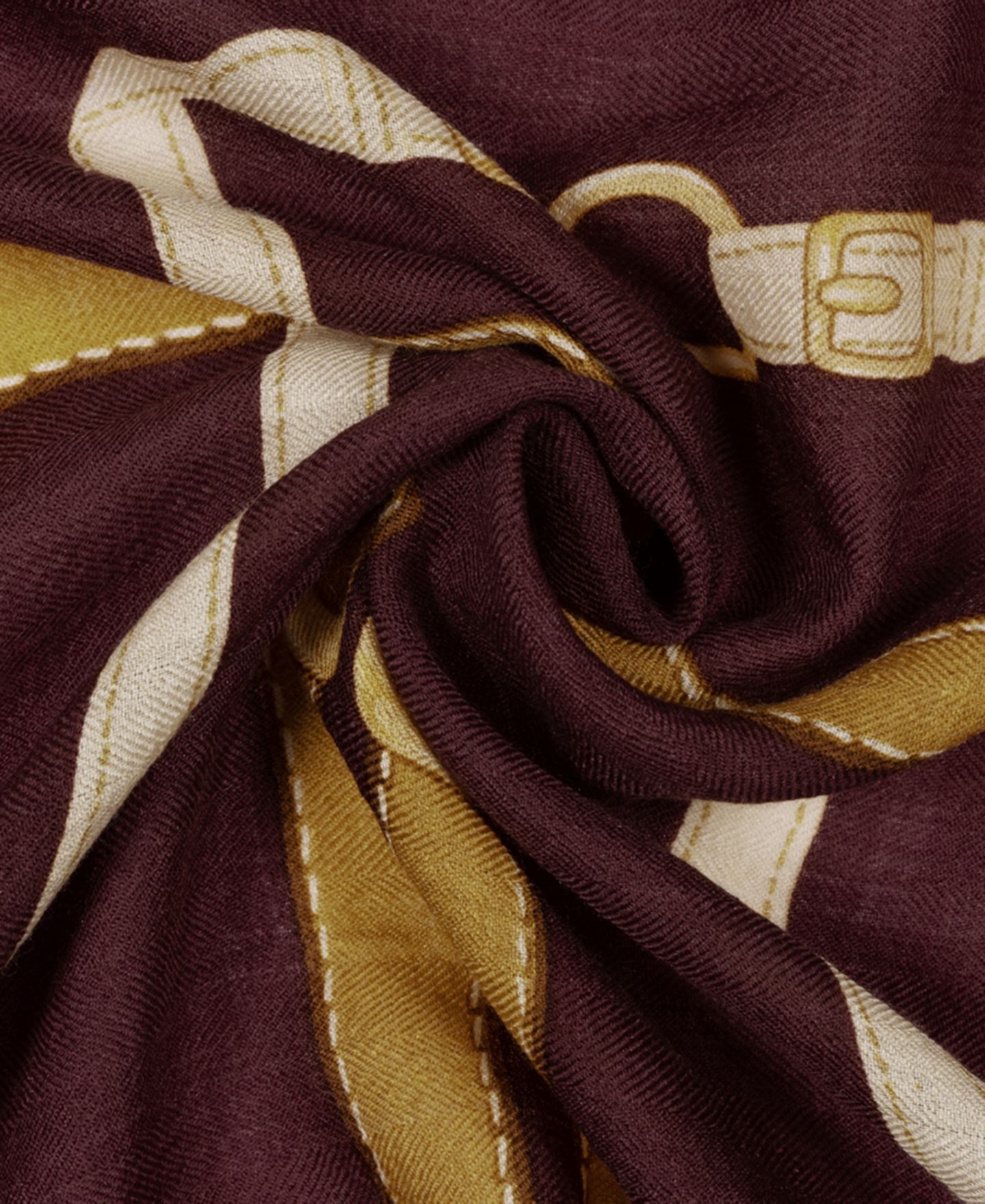 Женский шарф Lauren Ralph Lauren Belting Large Square, цвет: Тёмный гранатовый — фото 3