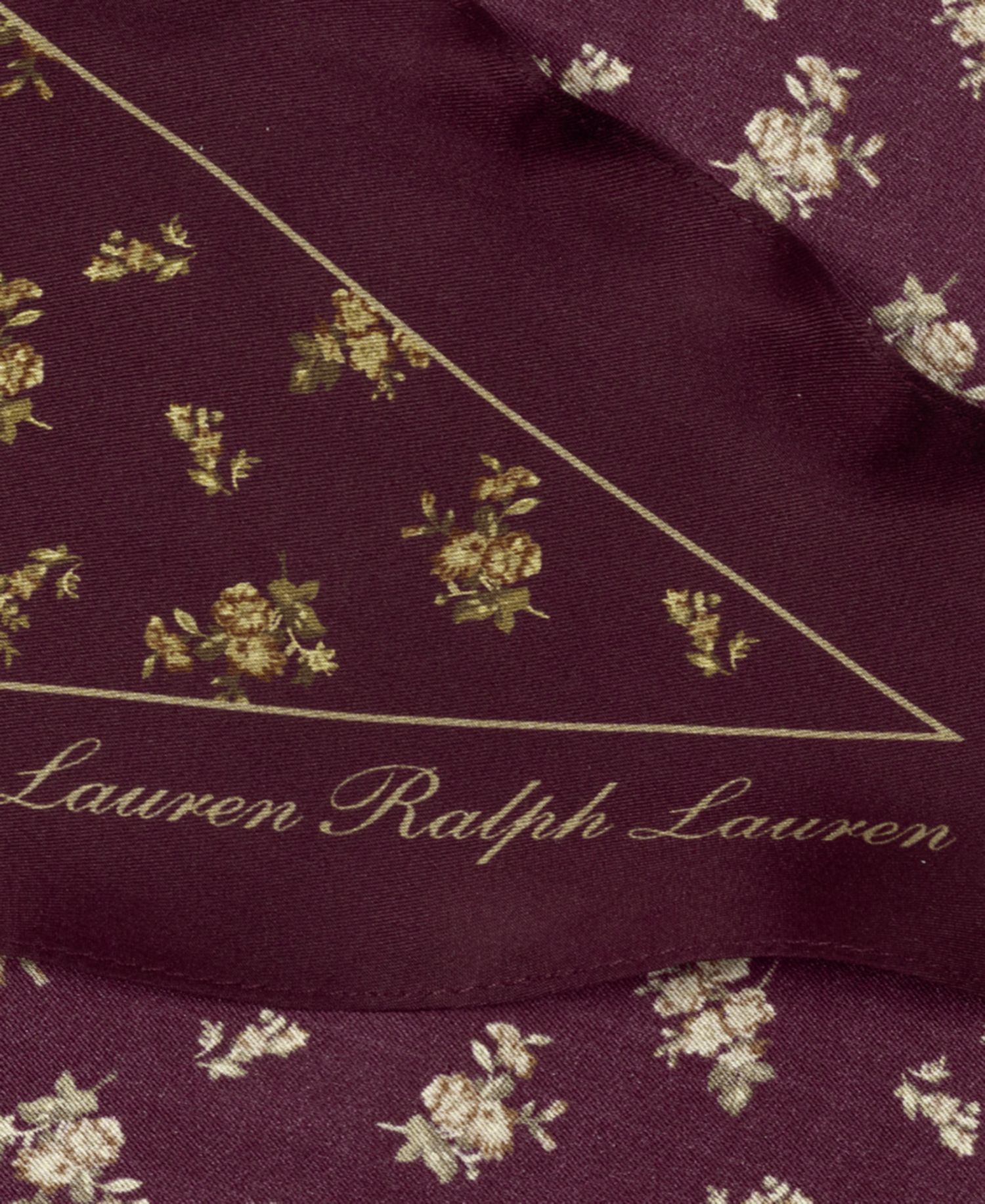 Floral Small Diamond Scarf
