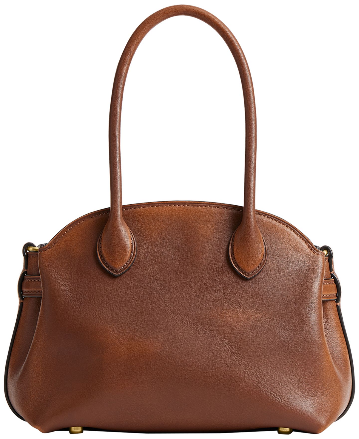 Женская сумка COACH Soft Empire Small Loved Leather Satchel Bag 21, цвет: Латунный / Коричневый — фото 2