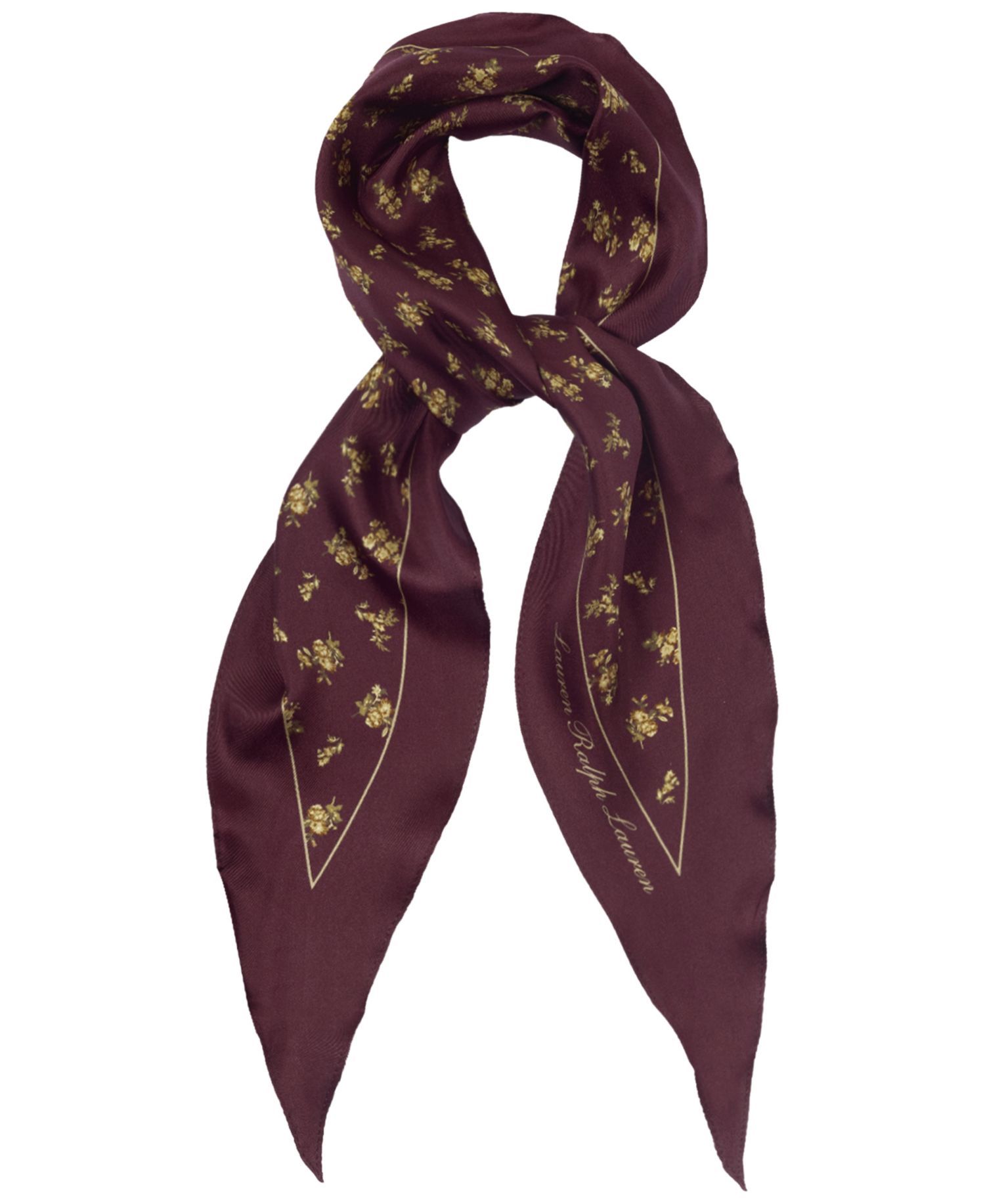 Floral Small Diamond Scarf