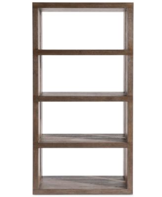 Outline 78" Textured Wood Finished Etagere