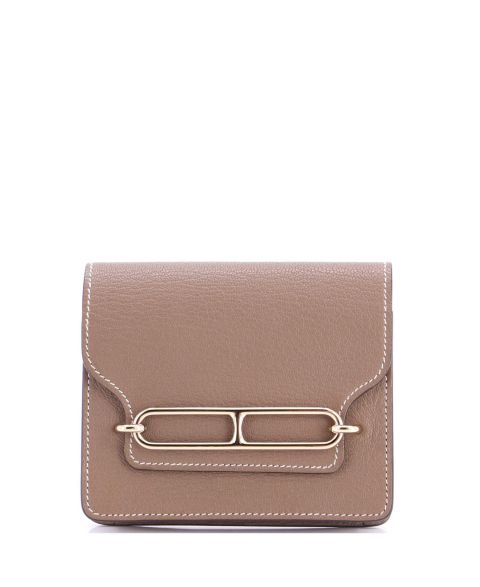 Pre-Owned HERMÉS Roulis Slim Wallet Chevre Mysore