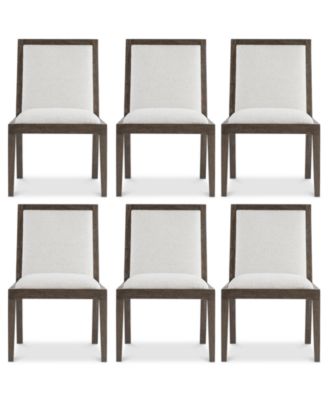 Outline 6-Piece Wooden Frame Side Chair Set