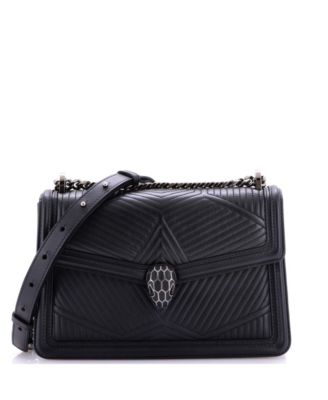 Small Serpenti Forever Shoulder Bag Quilted Leather