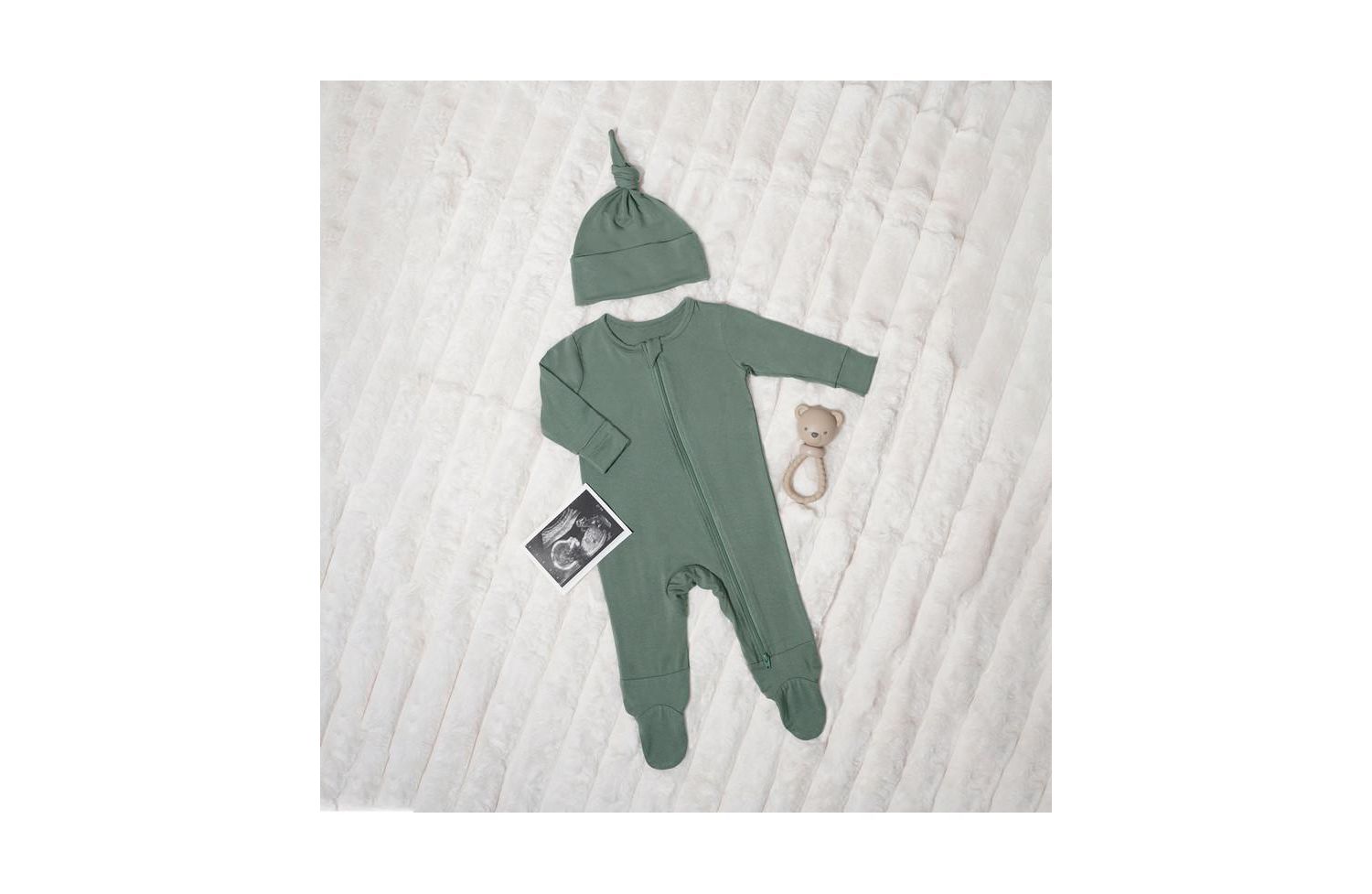 Jersey Long Sleeve Footie and Hat Set