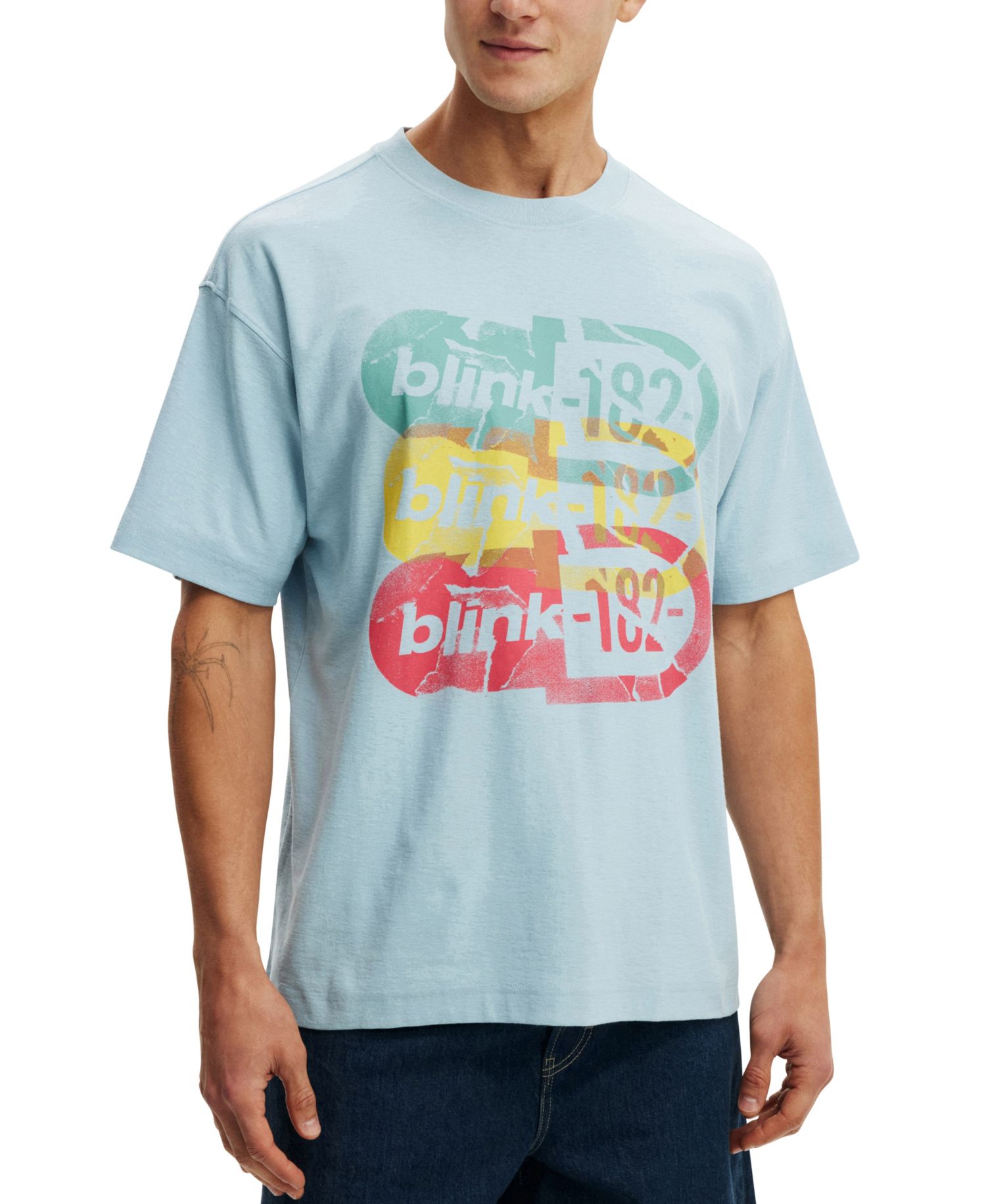 Men's Premium Graphics Music Crewneck T-Shirt