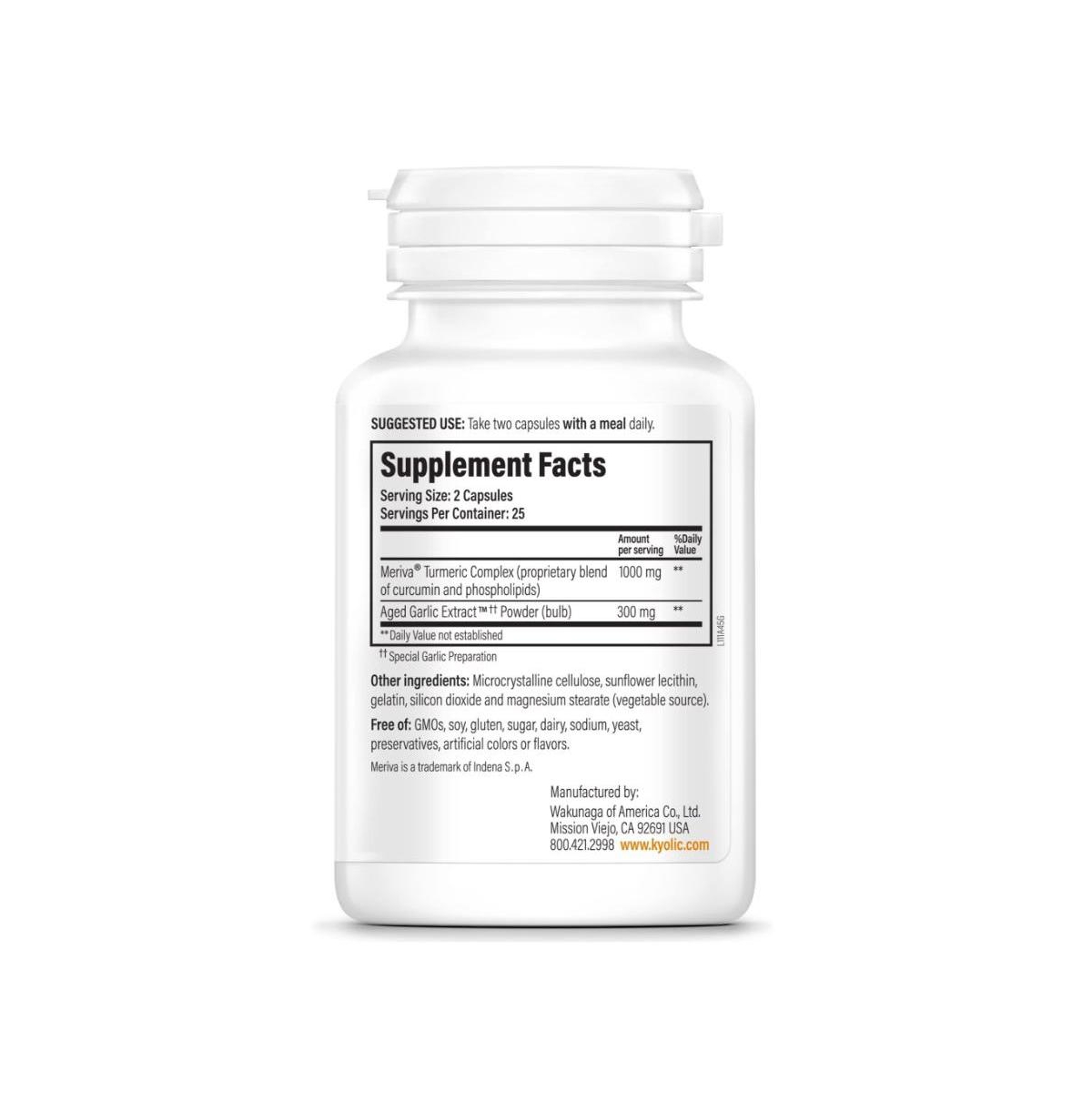 Kyolic Aged Garlic Extract Formula 111, Healthy Inflammation Response, Curcumin