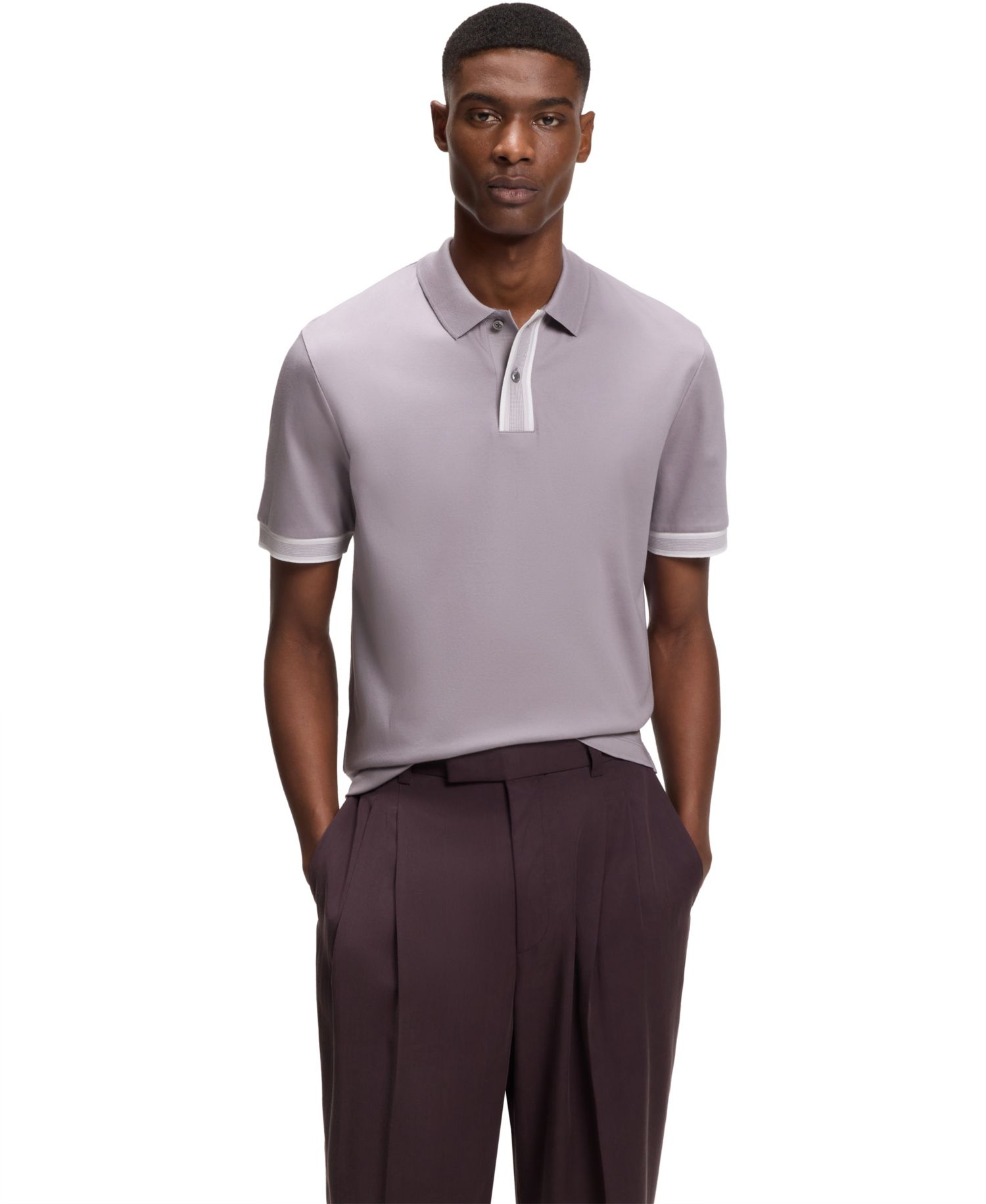 Men's Mercerized-Cotton Regular-Fit Polo Shirt