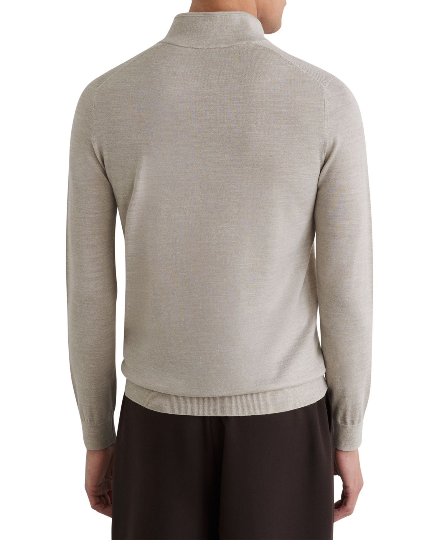 Men's Farnham Merino Wool Funnel-Neck Half-Button Jumper