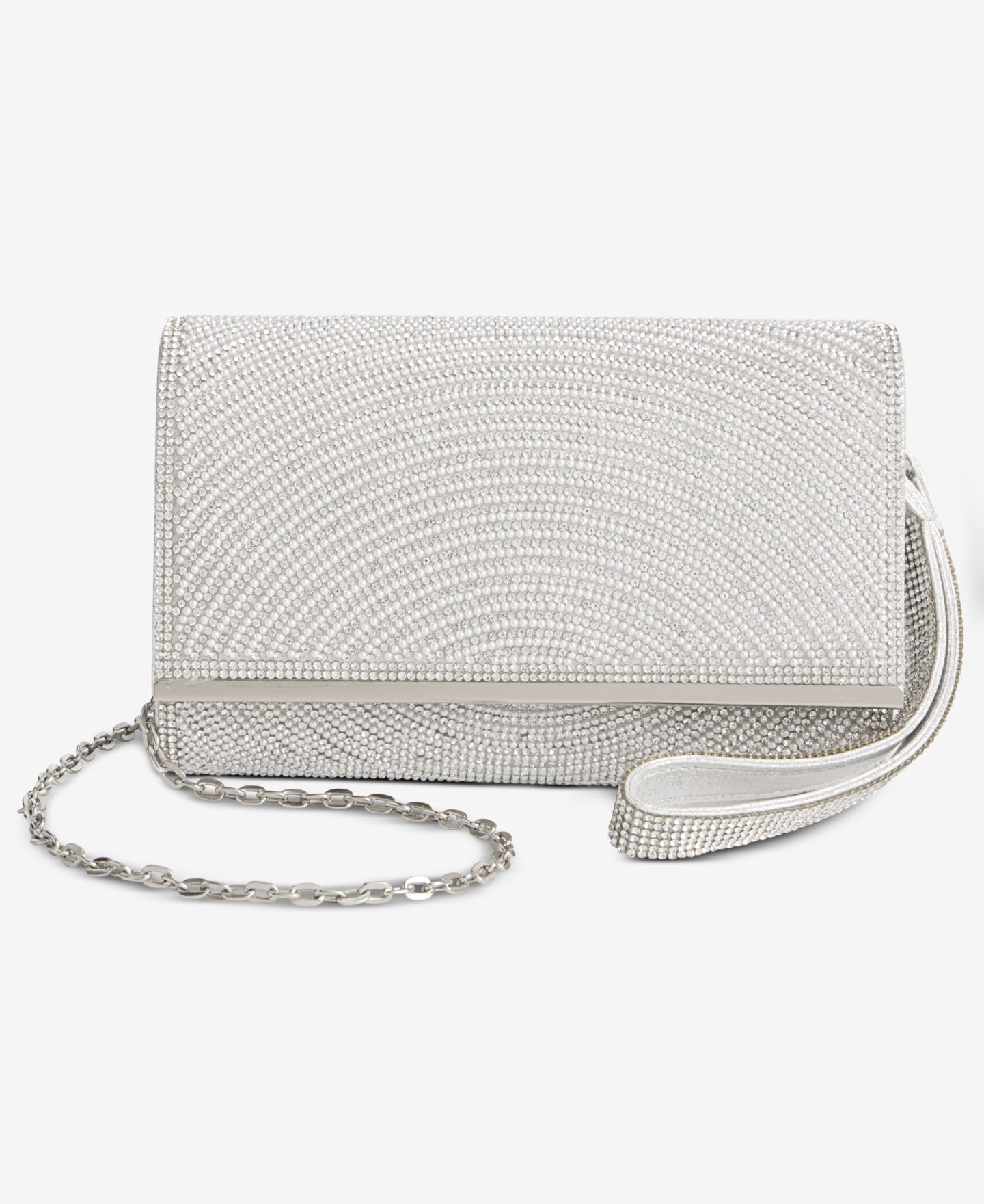Женский клатч I.N.C. International Concepts Caitlin Embellished Evening Clutch Handbag, цвет: Жемчужный — фото 1