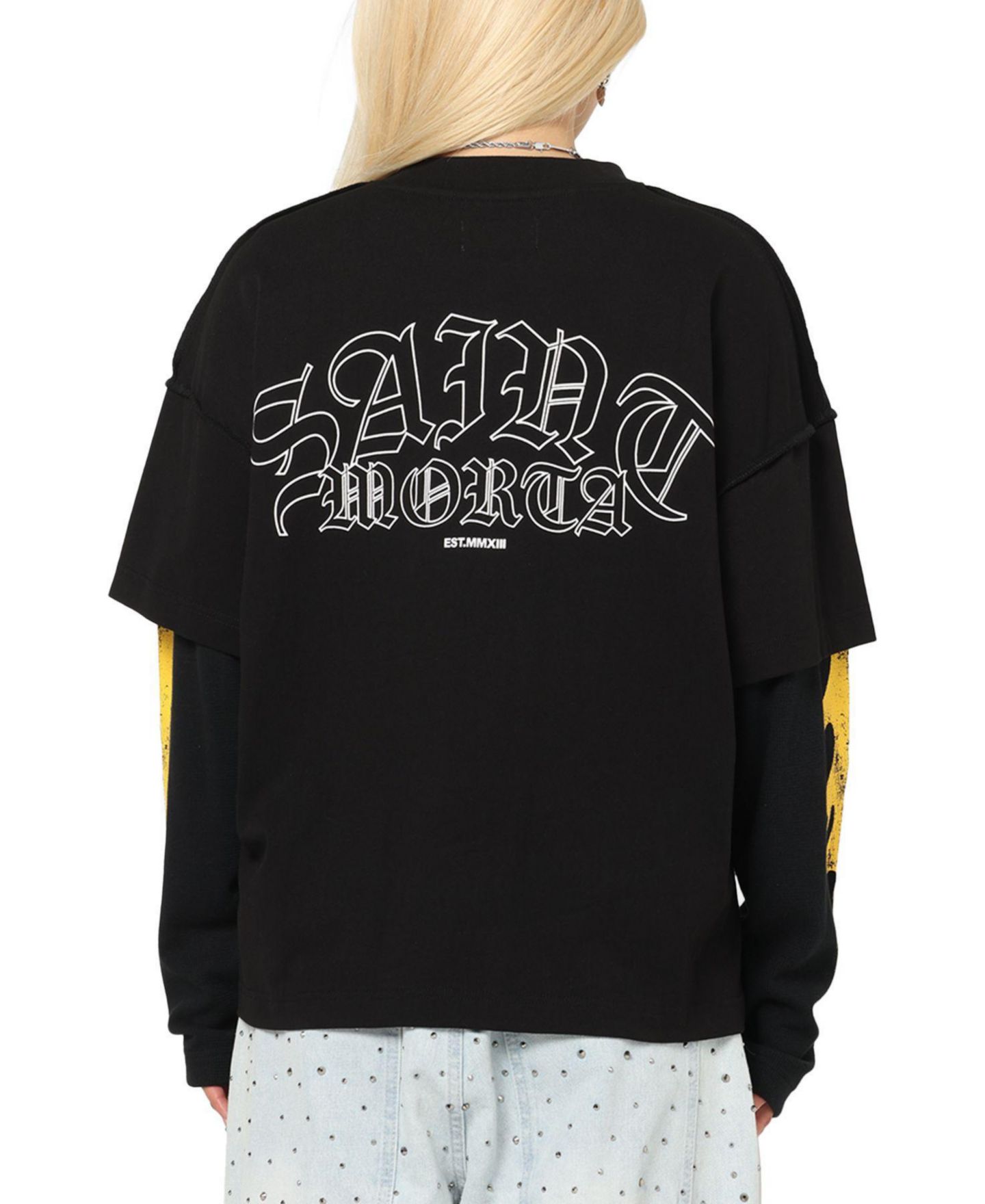 Мужская футболка SAINT MORTA La Flame Long Sleeve, цвет: Чёрный — фото 5