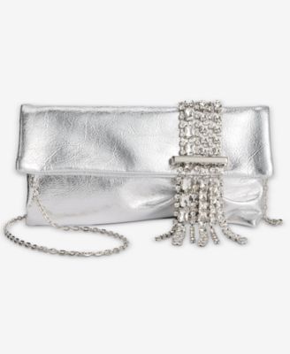 Crystal Fringe Evening Clutch Handbag