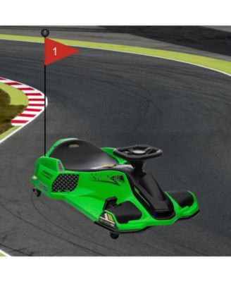 35.6 x 21.3 x 10.2 Inch Kids Electric Ride On Car 24V Battery Powered Drift Kart Toy with Brushless Motor for Outdoor Play