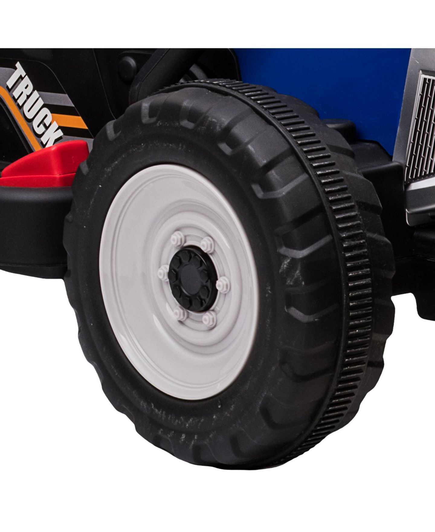 Детская игрушка homfan 12V Kids Electric Ride-On Tractor with Trailer - Remote Control - 7-LED Headlights - 2+1 Gear Shift - USB Music Player - Slow Start, цвет: Синий — фото 7