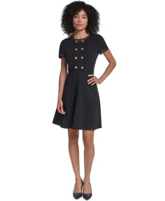 Women's Center Back Zipper Short Dress