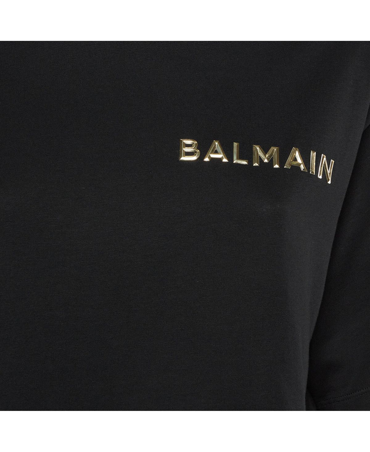 Pre-Owned Balmain Women's Logo Embossed Jersey Crop Top view 4 — MAYCSS fashion products