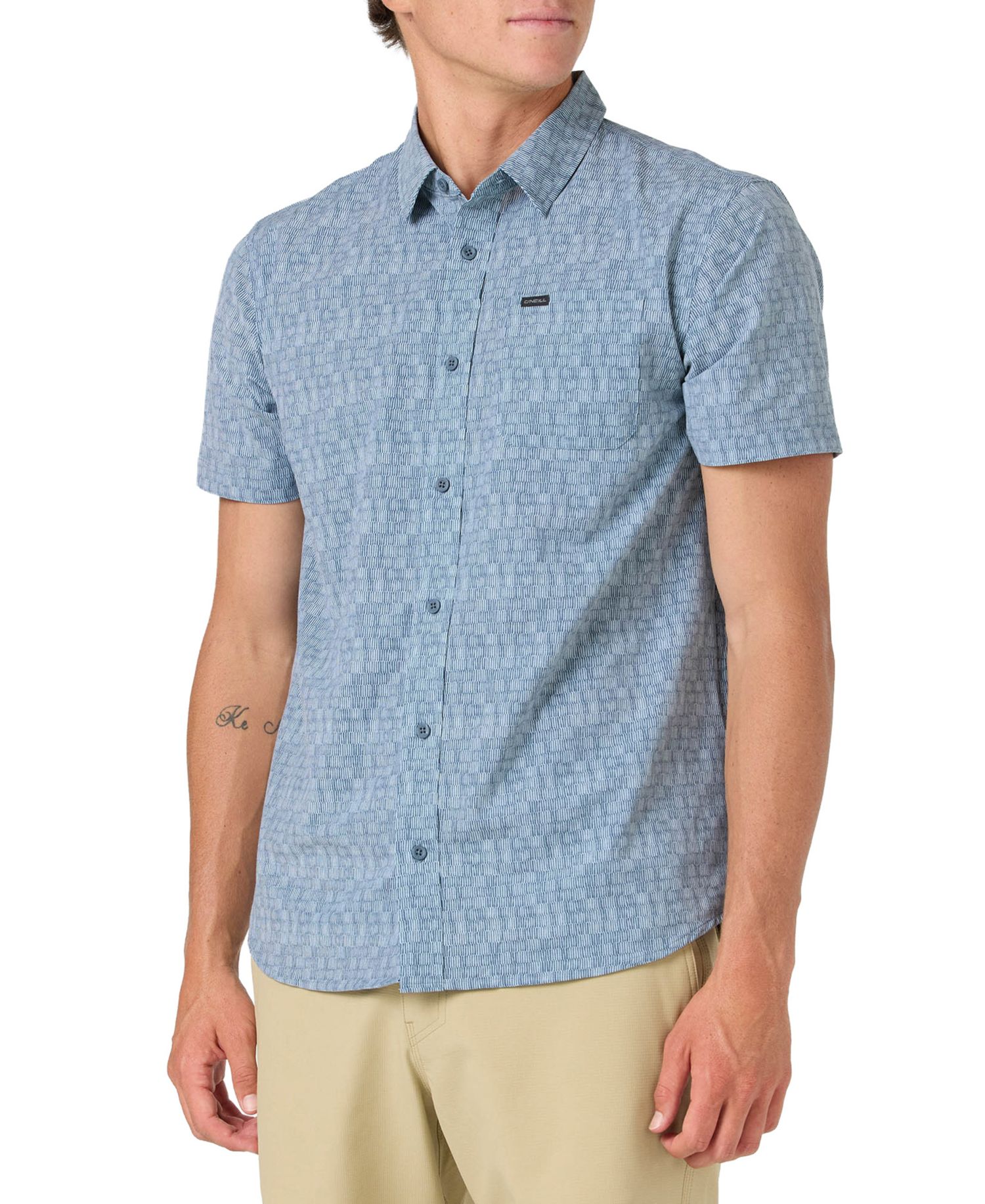 Men's Button-Up Collared Woven Shirt