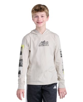 Boys' 8-20 Long-Sleeve Hooded Photoreal Sport T-Shirt