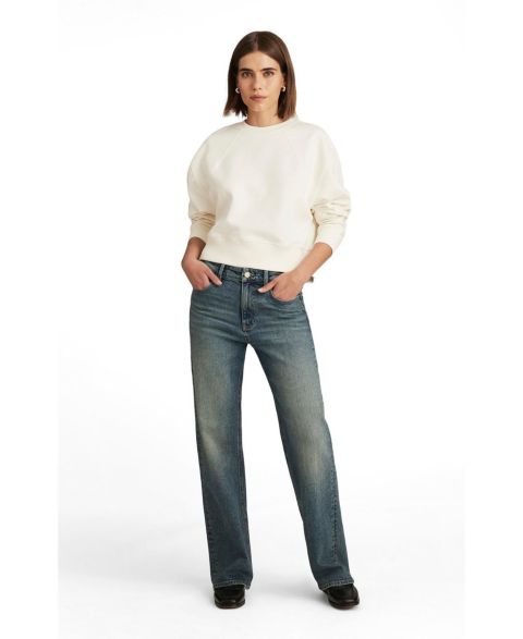 Женские джинсы Mavi Jeans Taylor High Rise Straight Leg In Mid Used Gold Premium, цвет: Золотой