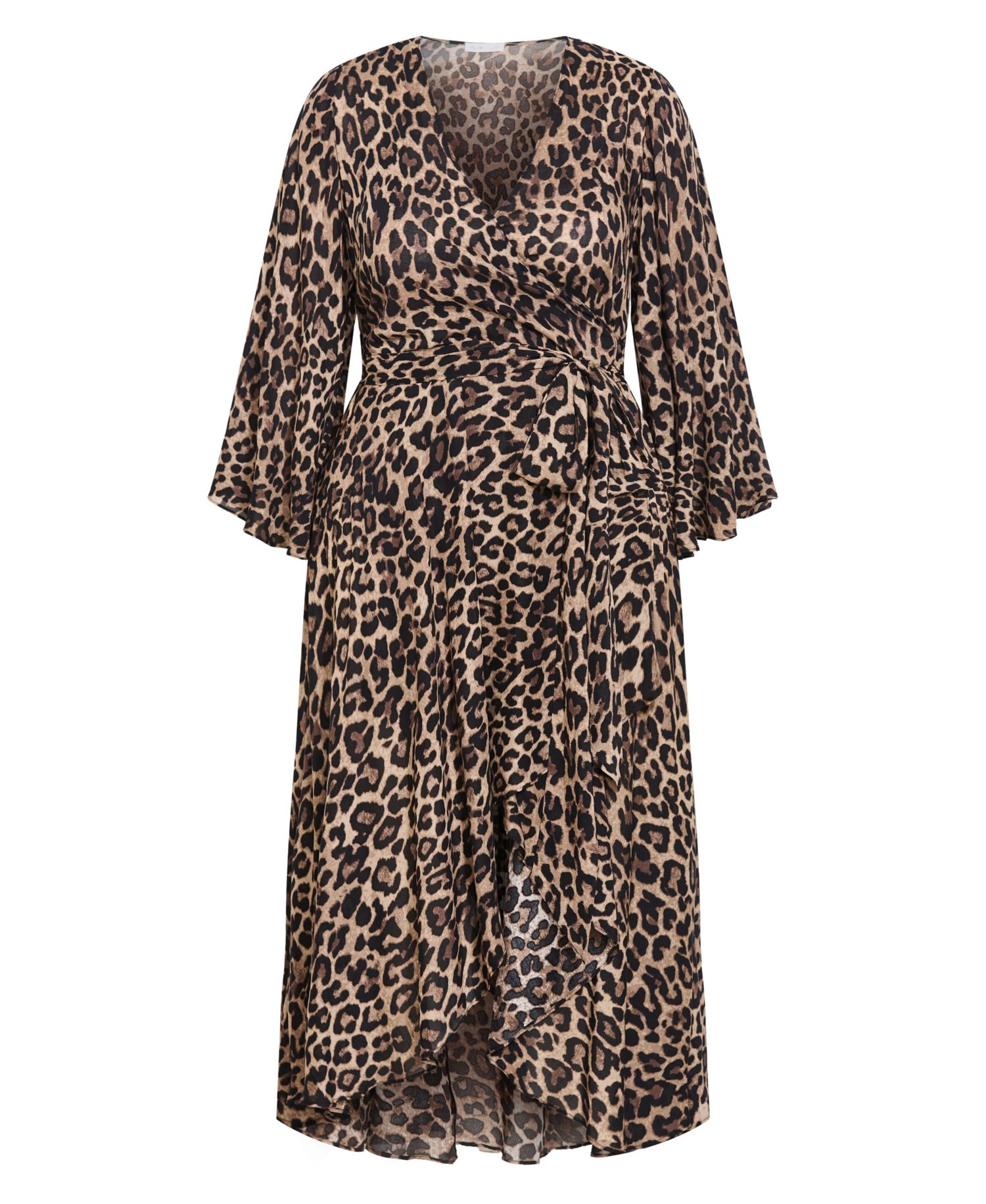 Plus Size Eva Print Wrap Maxi Dress