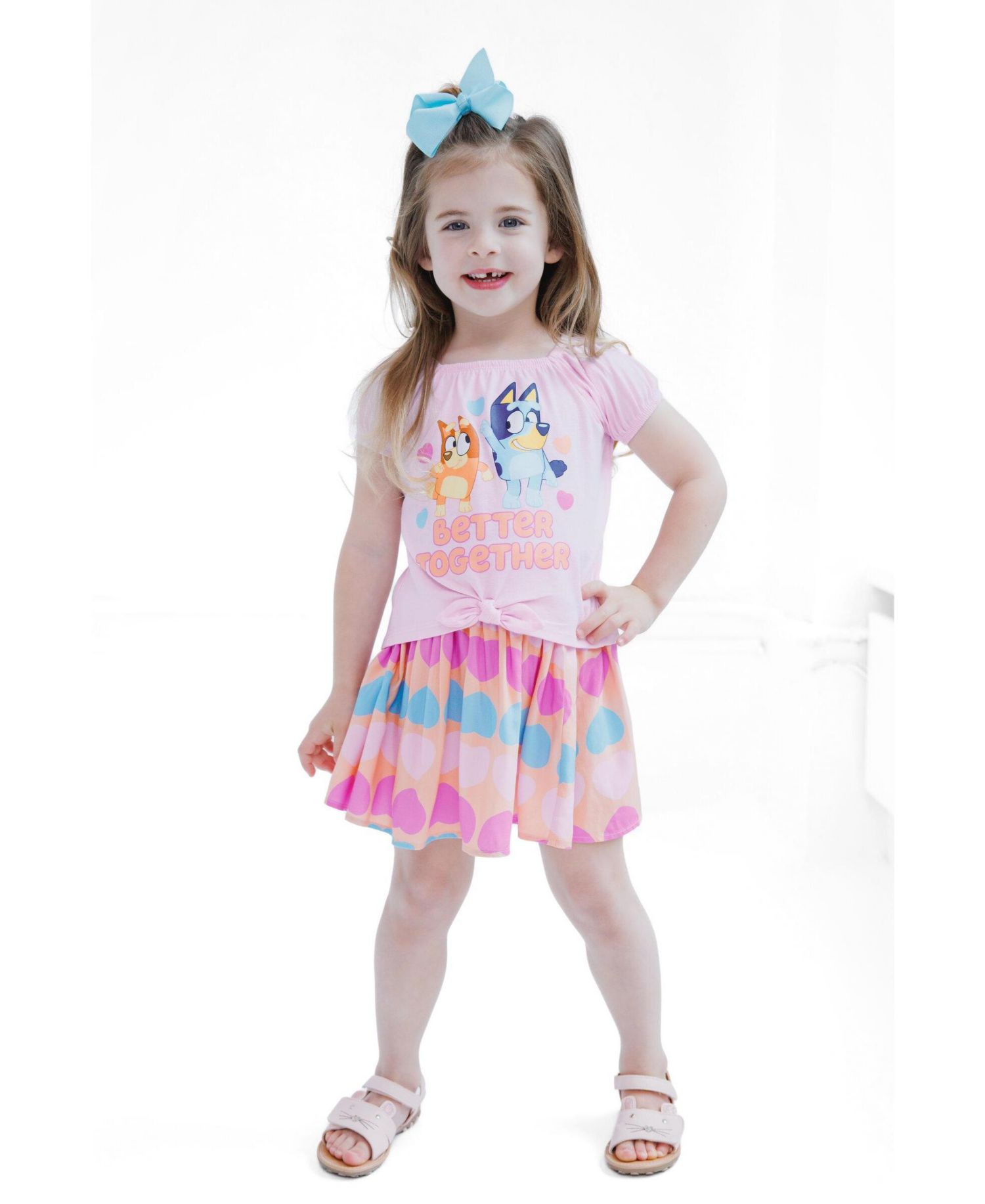 Little Girls (5 -12) 2-Piece T-Shirt and Skirt Set