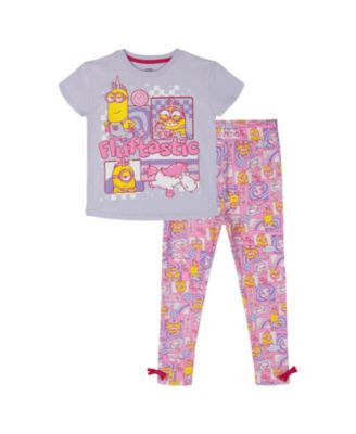 Girl's (5-12) Two-Piece T-Shirt and Leggings Set