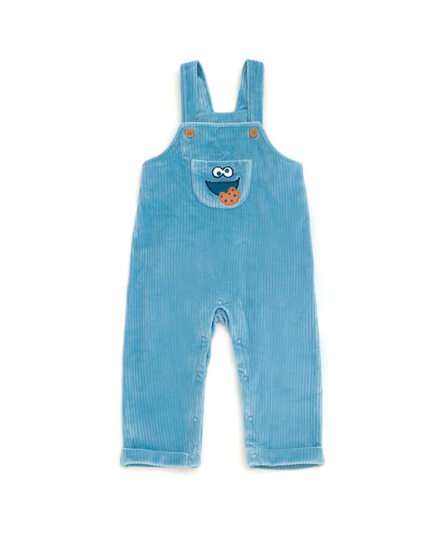 Комплект Sesame Street Cookie Monster ( new born to 24 M)' 2-Piece Overalls and Tee Set для мальчиков-малышей, цвет: Синий — фото 2