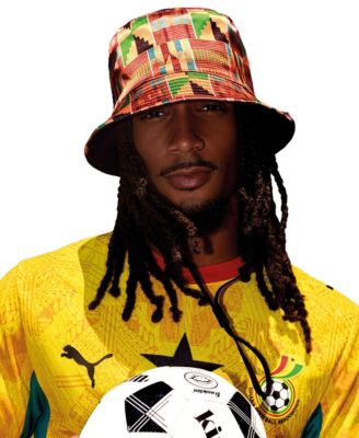 Unisex Kente Reversible Satin Bucket Hat