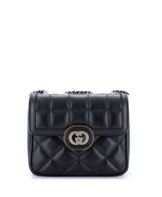 Mini Deco Chain Flap Bag Mixed Matelasse Leather