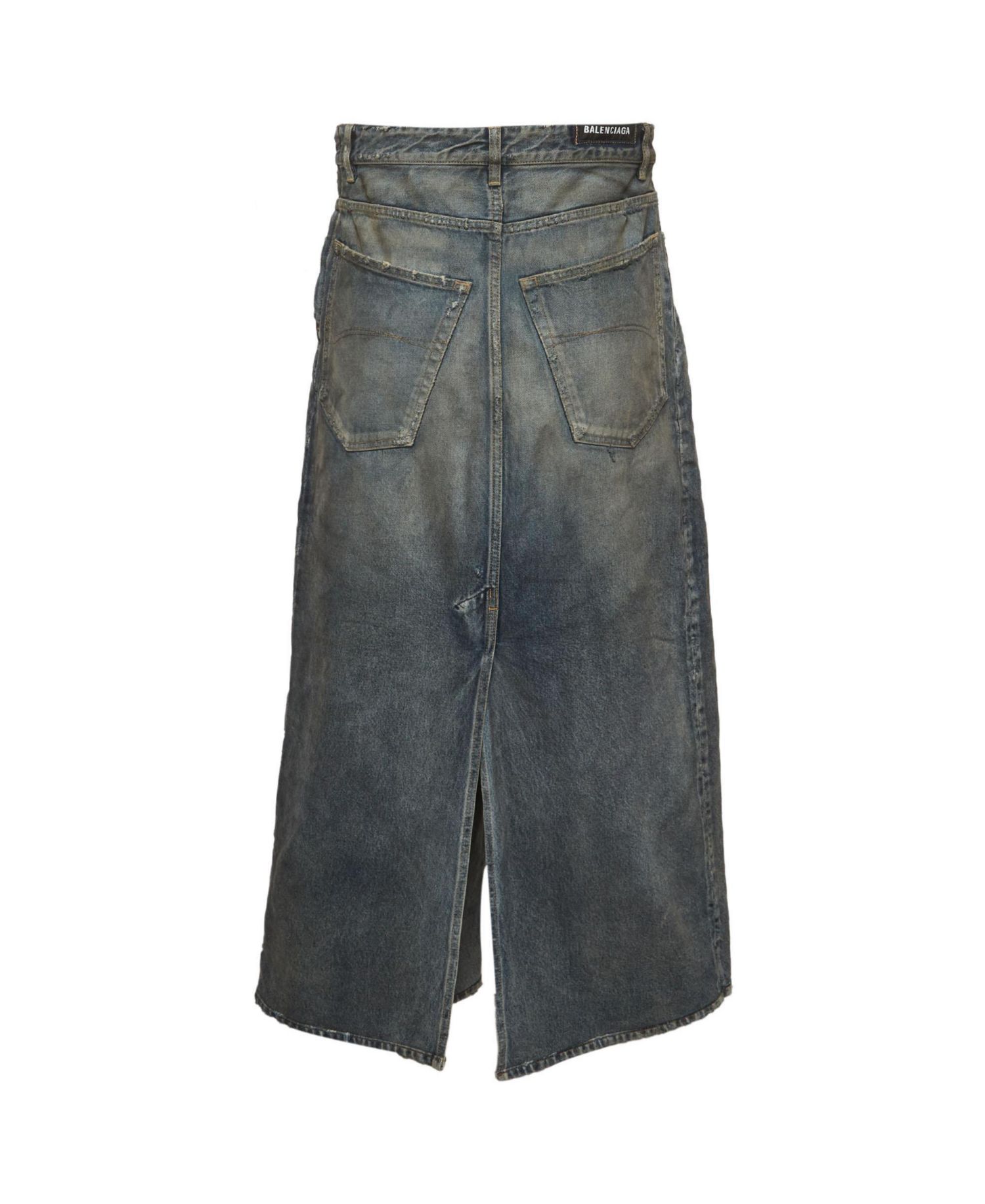 Men's Denim Apron Skirt Docking Pants