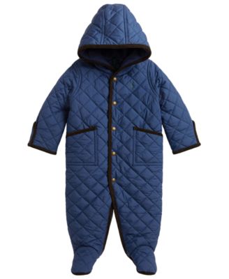 Baby Boys' and Baby Girls' One Piece Hooded Snowsuit