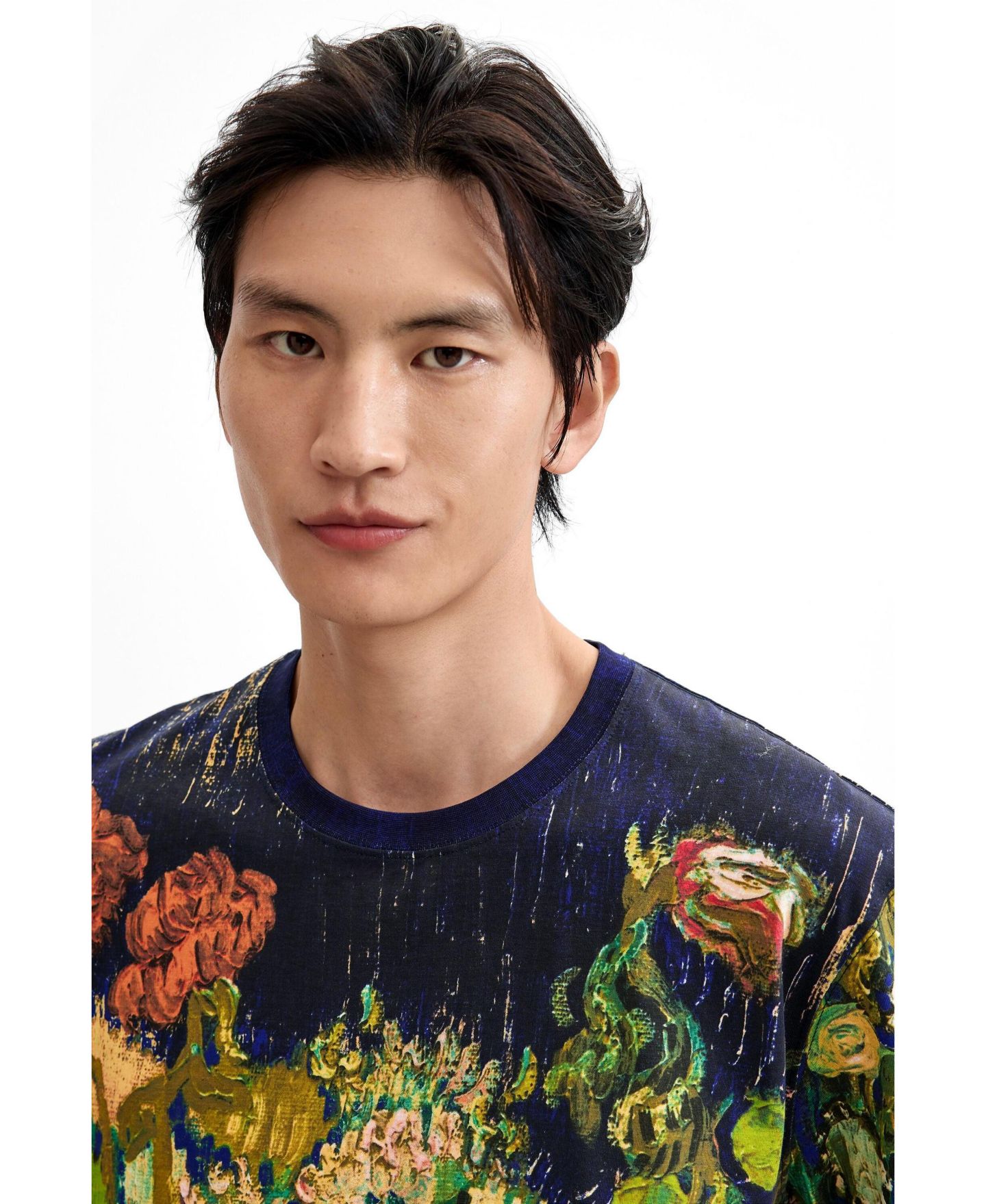 Мужская футболка Desigual Still Life Print, цвет: Тёмный синий — фото 3