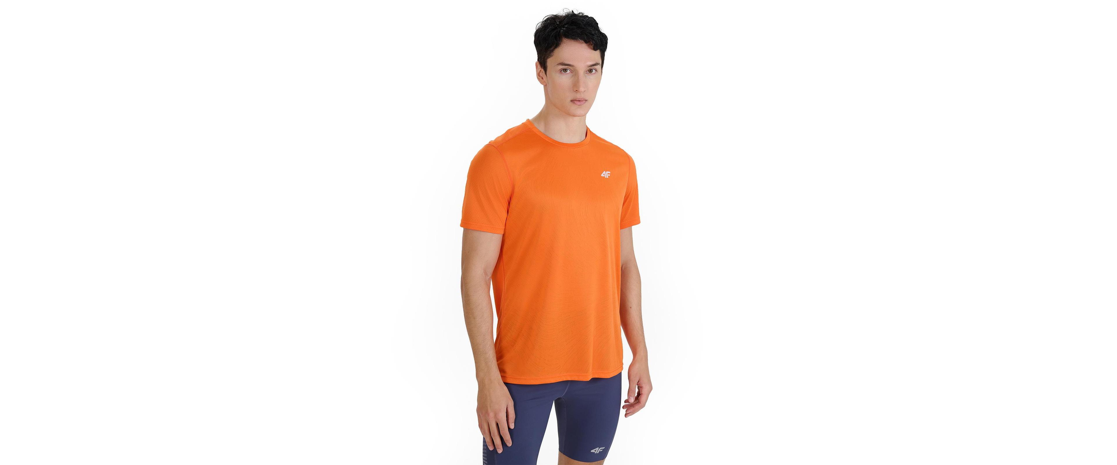 4F Men's Quick-Dry Running T-Shirt – Regular Fit, Lightweight