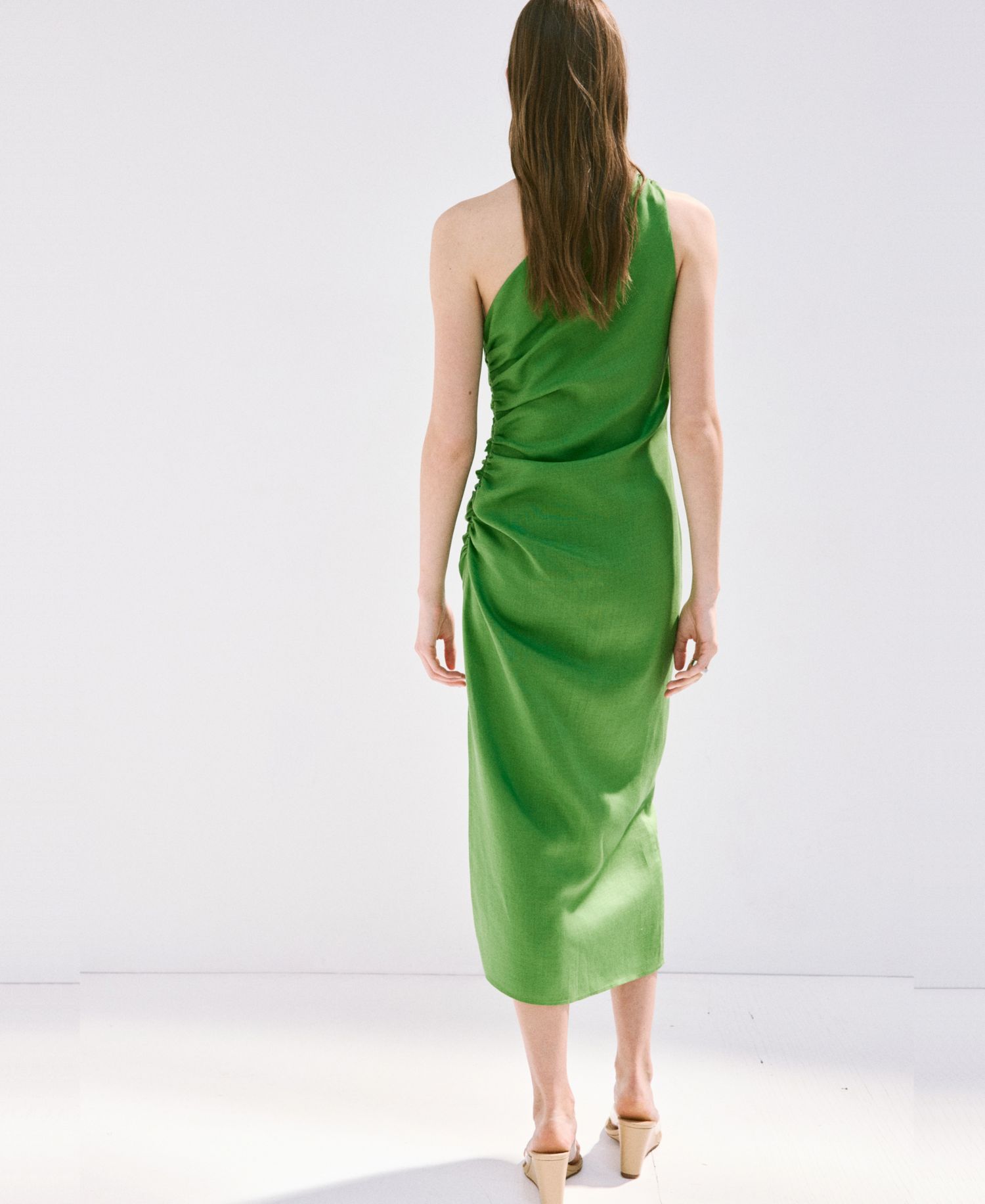 Women's Asymmetrical Pleated Dress