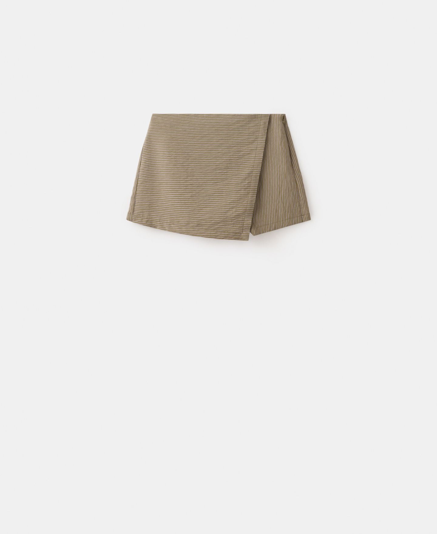 Женская юбка-шорты Mango Lyocell Skort, цвет: Зелёный — фото 2
