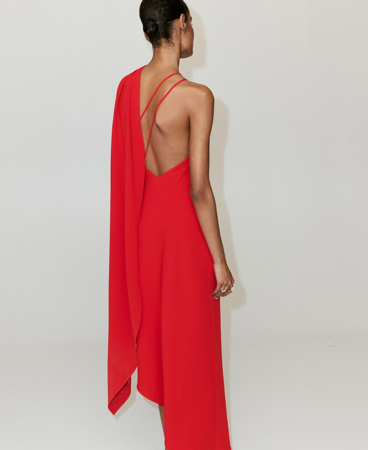 Women's Asymmetrical Scarf Dress