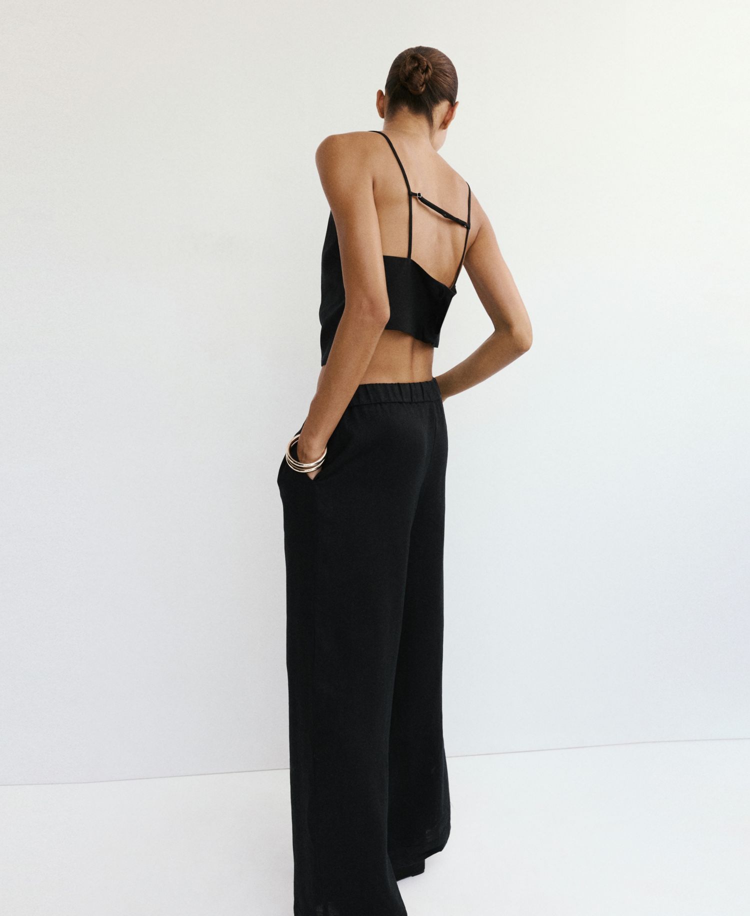 Women's Wide-Leg Linen Pants