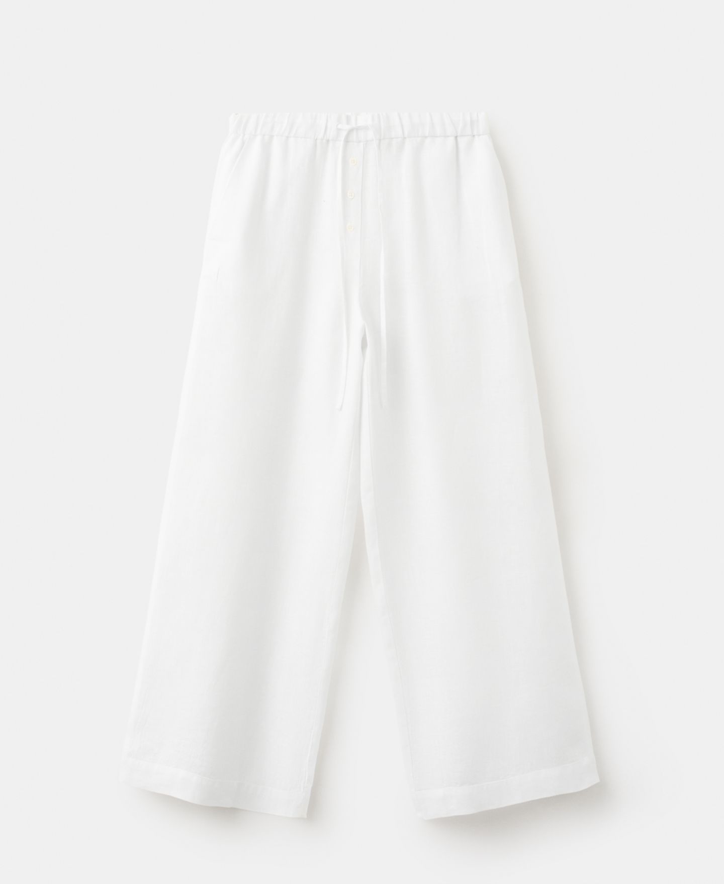 Женские брюки MANGO Wide-Leg Linen, цвет: Чёрный — фото 13